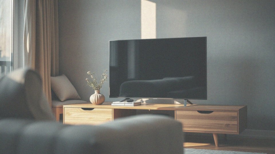 Jakie są zalety umieszczenia telewizora na komodzie w salonie?