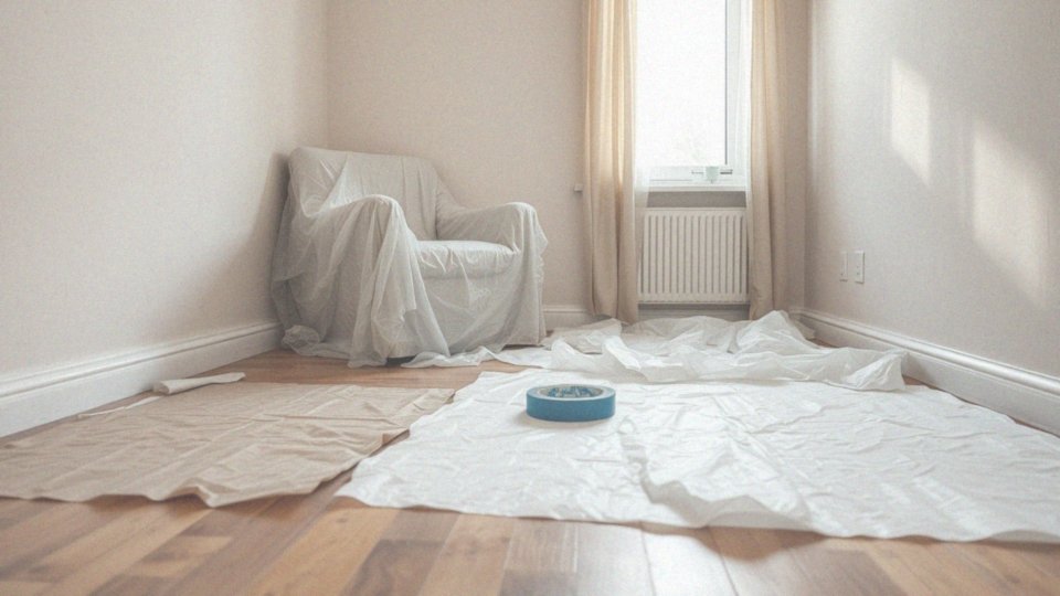 Jakie zabezpieczenie pomieszczenia jest istotne przed malowaniem?