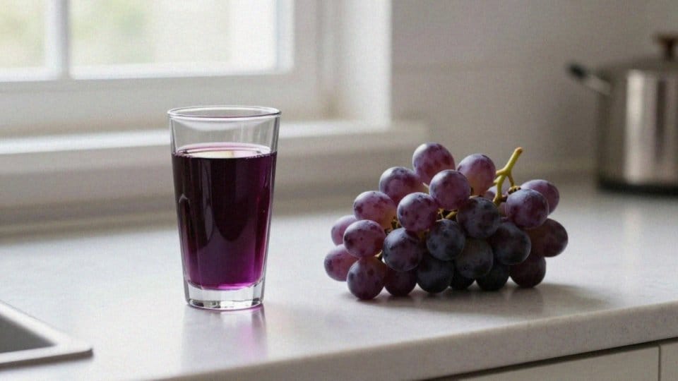 Czy sok z winogron szybciej podnosi poziom glukozy?
