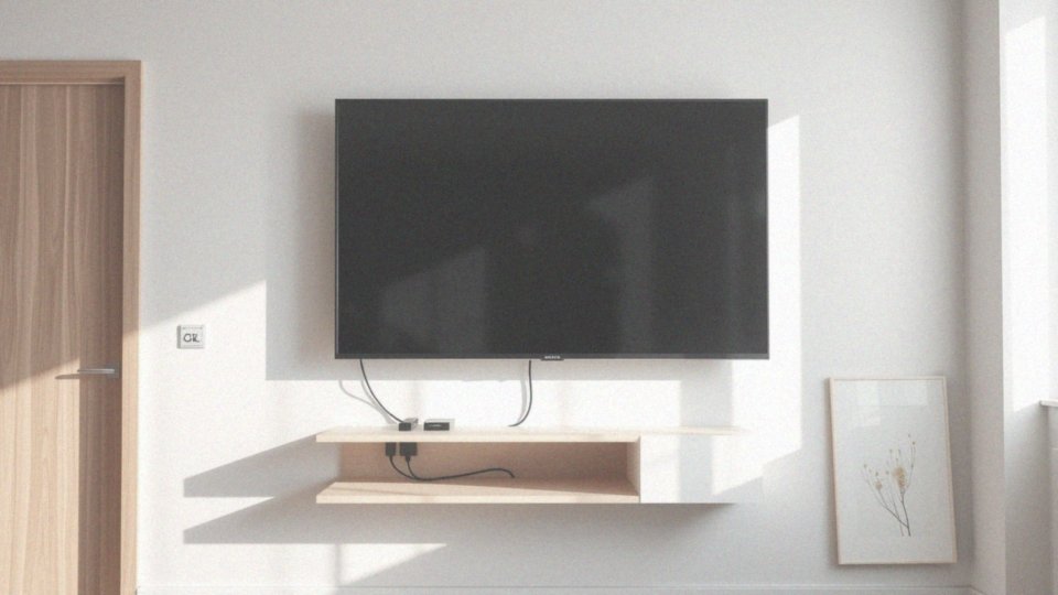 Jak ukryć kable pod wiszącym telewizorem dla estetyki wnętrza?