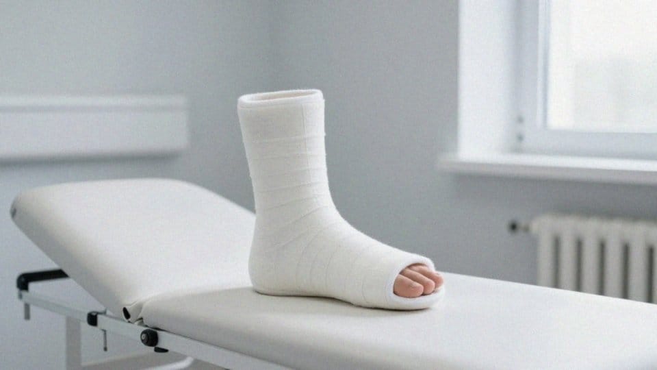 Jak długo nosić gips przy skręceniu śródstopia?