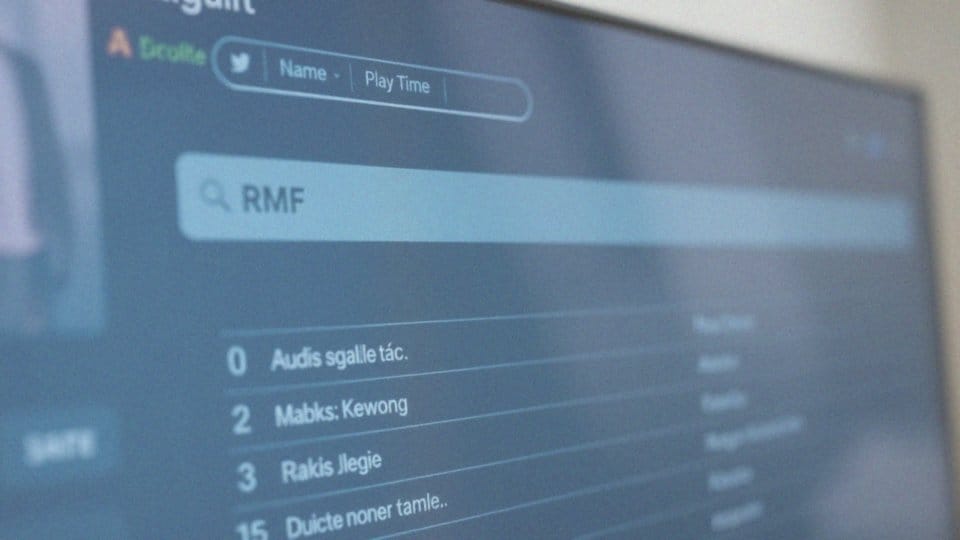 Jak filtrować listę odtwarzania w RMF?