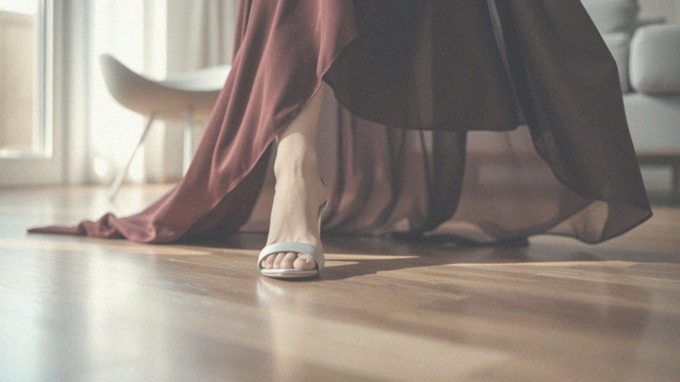 Jak srebrne buty komponują się z bordową sukienką?