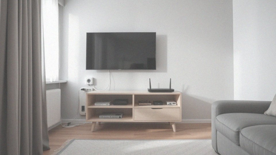 Jakie są praktyki ukrywania kabli w okolicy telewizora?