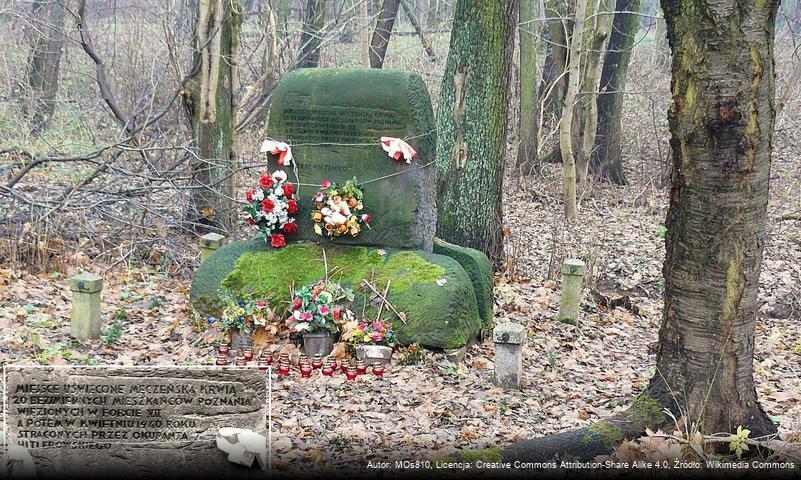 Pomnik ofiar Fortu VII nad Rusałką w Poznaniu (północny brzeg)