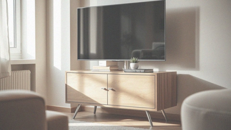 Telewizor na komodzie w salonie – jak stworzyć idealną aranżację?